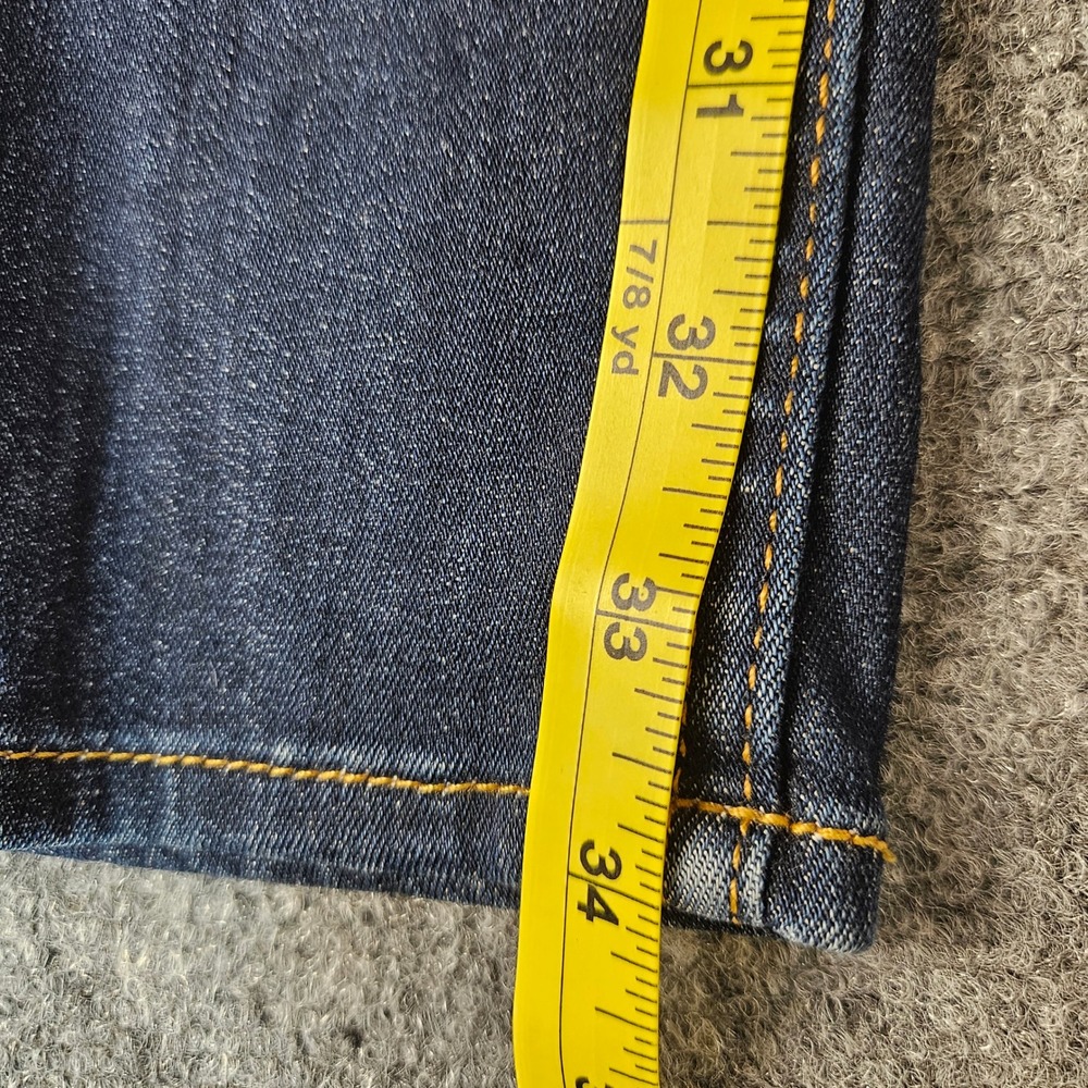 Hudson Collin Midrise Supermodel Skinny Jeans Dark Wash 25 WM422LDLO - Picture 2 of 10